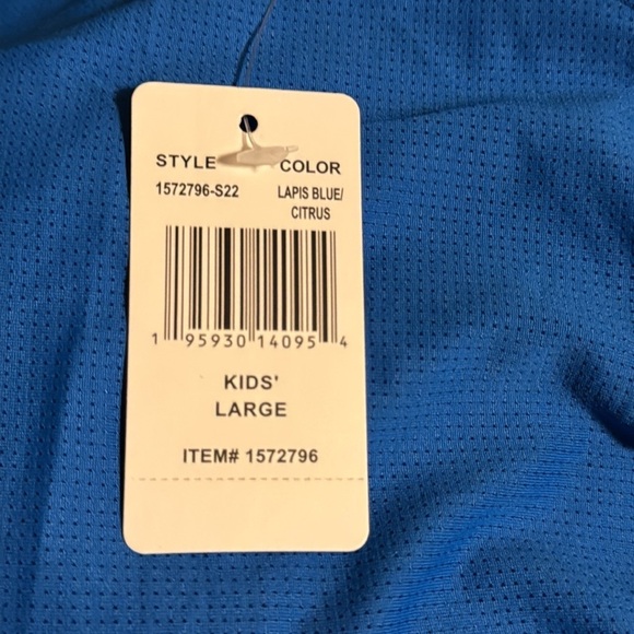 32 Degrees Kids Air Mesh Long Sleeve Blue Tee Large - Picture 4 of 4